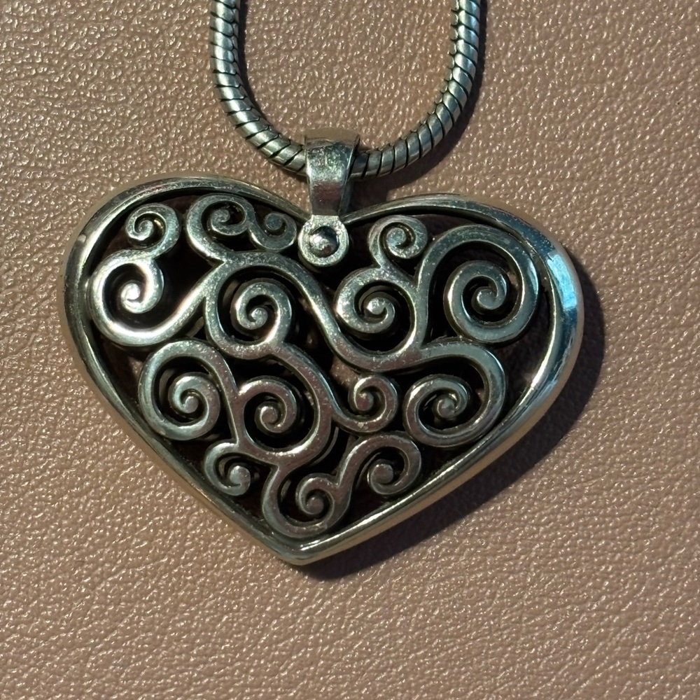 Brighton Elegant Silver Heart Pendant Necklace